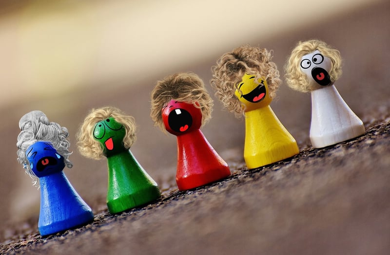 Kids playing with playdough